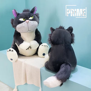 Peluche Gato Lucifer 45cm - Gato Kawaii Enfadado Cenicienta